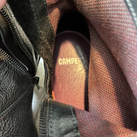 Camper Black Ankle Boots - Picture 11 of 12